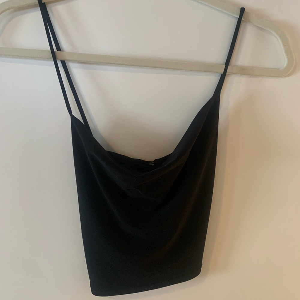 Mocking Jay Black Cowl Neck Top